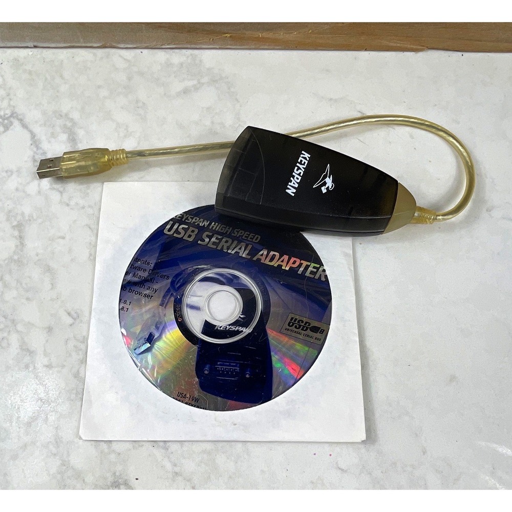 Keyspan USA-19W High Speed USB-A to RS-232 DB9 Serial Adapter 1:1 Black